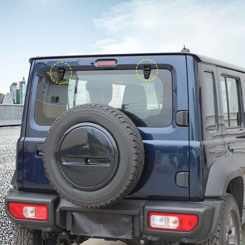 Tailgate Glass Hinges Protective Cover For Suzuki Jimny 2019 Up ABS Car Exterior Accessories