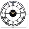 Stylish Metal Analog Wall Clock for Living Room, Bedroom,  Kitchen, Home and Hall | Antique Fancy Big Size Modern Wall Watch for Home Decor (60CM)