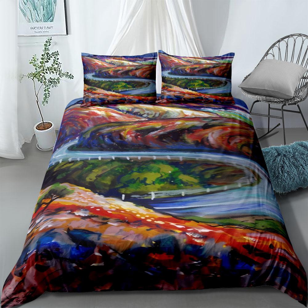 Meindert Hobbema A Wooded Landscape Duvet Cover Set Uk Single Double Queen Us Twin Full King Size Among Bed Linen Set