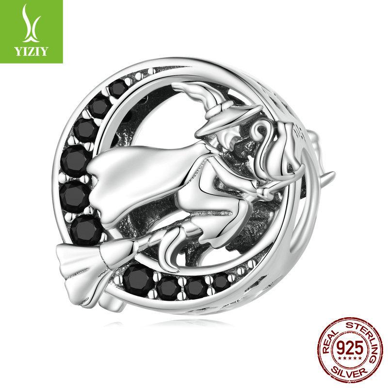 Halloween Bracelet Beaded 925 Silver, Diablo Festival Diy Bead Loose Bead Accessories