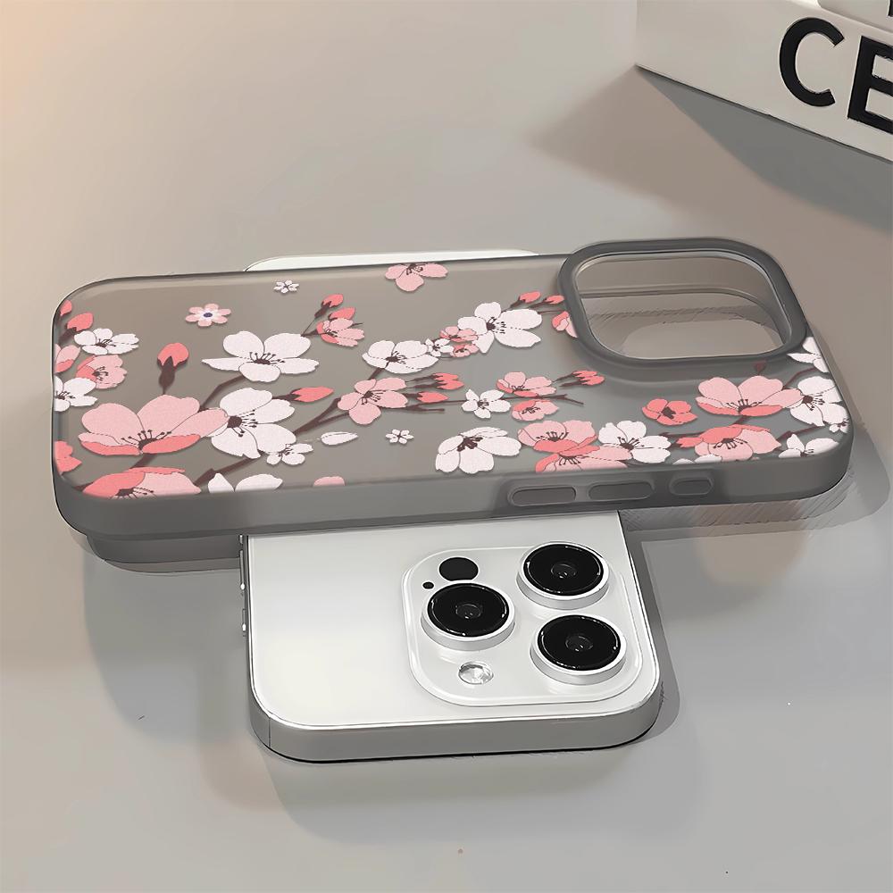 Plum Blossoms Soft Phone Case For IPhone 17 16 15 14 13 12 11 15 Pro Max 7 8 XR XS Transparent Silicone Soft Cover Case