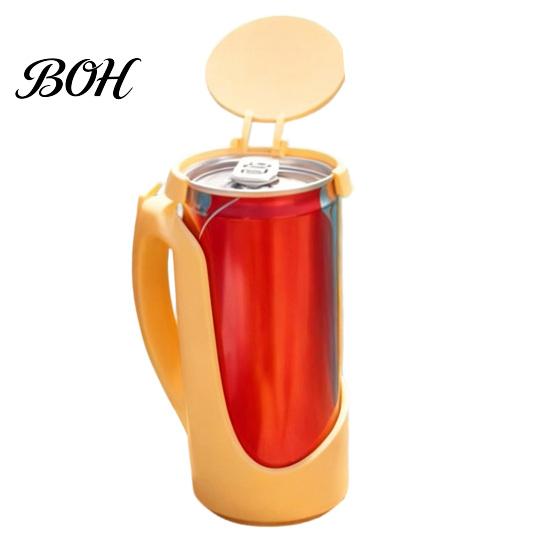 Portable Drink Lid Can Cover for Soda Cans, Snap on 11/12oz Coke Sparkling Flexible Seal Water, Splash Proof Leak Guard Car Cup Holder, Reusable