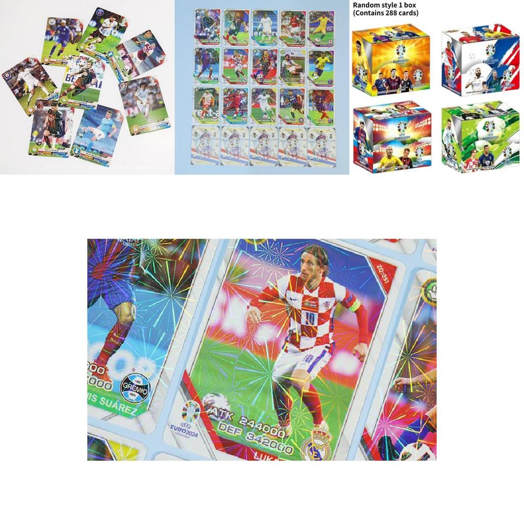 Ultimate Football Star Cards European Cup Messi Neymar Ronaldo Collectible Card Deck