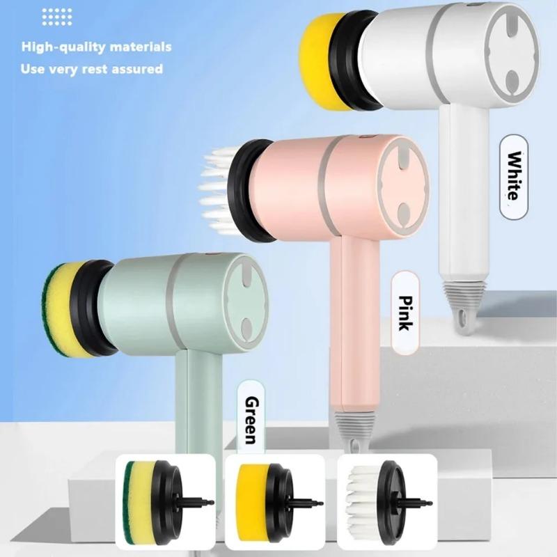 Щетка для мытья посуды Электрическая щетка для чистки Автоматическая беспроводная USB перезаряжаемая Профессиональная кухонная щетка для чистки плитки в ванной
