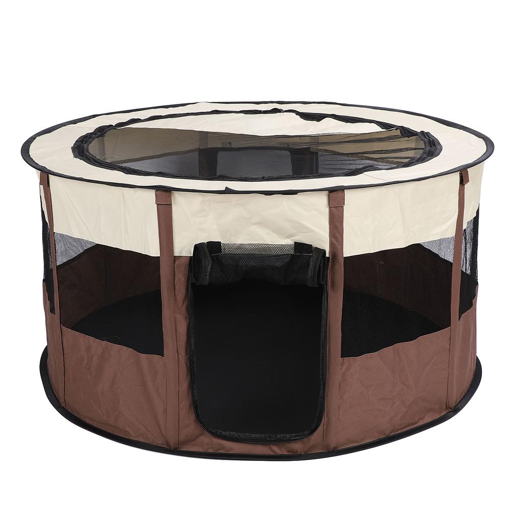 Pet Foldable Playpen Tent Enclosed Portable Specious Versatile Cat Dog Playpen for Indoor Outdoor