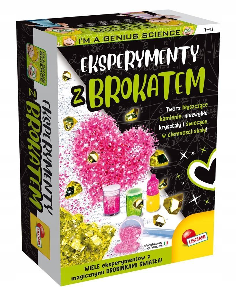 Lisciani i"m a genius eksperymenty z brokatem błyszczących eksperymentów!