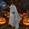 Ghost Costume for Porch Goose Halloween Costume, Outfit Outdoor Lawn Decorative Clothing Decor, Spooky Holiday Garden Statue Clothing, Funny