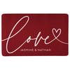 Personalized Valentine Doormat  Logo Text Welcome Mat Romantic Home Decor Love Gift For Her Front Door Mat ized Rug