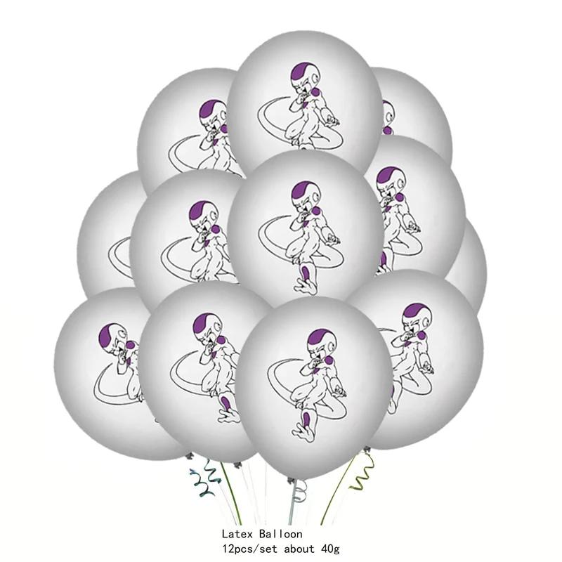 12pcs 12Inch Dragon Ball Latex Balloon Party Supplies Son Goku Party Balloon Balloons Kids Birthday Party Dcorations Gift Toys