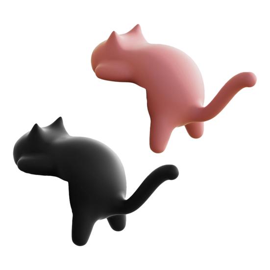 Милые Крючки-Зажимы для Края Стола Кошка Без Сверления Настольный Крючок-Вешалка Крючки Котенок Настольный Органайзер Крючки для Ключей Сумок Наушников