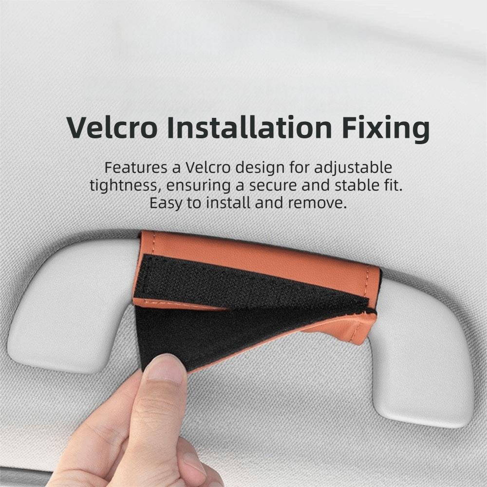 2Pcs Soft Car Handle Cover PU Leather Door Handle Protector Car Interior Decoration