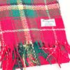 New Christmas Atmosphere Scarf Women's Winter Korean Retro Red Plaid with Warm Long Shawl Scarf