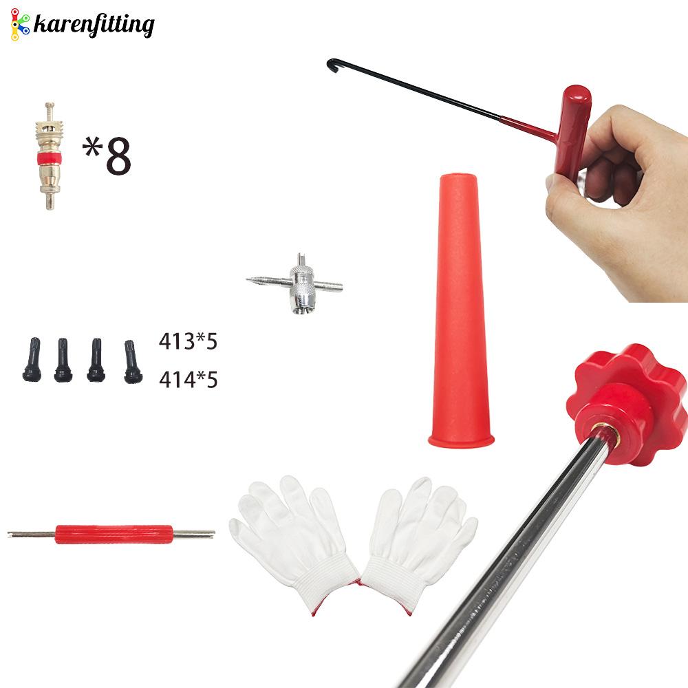 Factory Direct 23pcs T-Hook Tire Remover Kit Metal Car Puller Wheel Installer Tool with Support Motorcycle Accessories