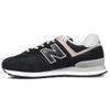NB 574 Кожаные Низкие Беговые Кроссовки Унисекс Черно-Розовые Ширина 2E ML574EGK(2Э)