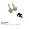 CHANEL Earrings Women's Silver 118009243