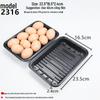 Черный поднос для свежих продуктов из супермаркета