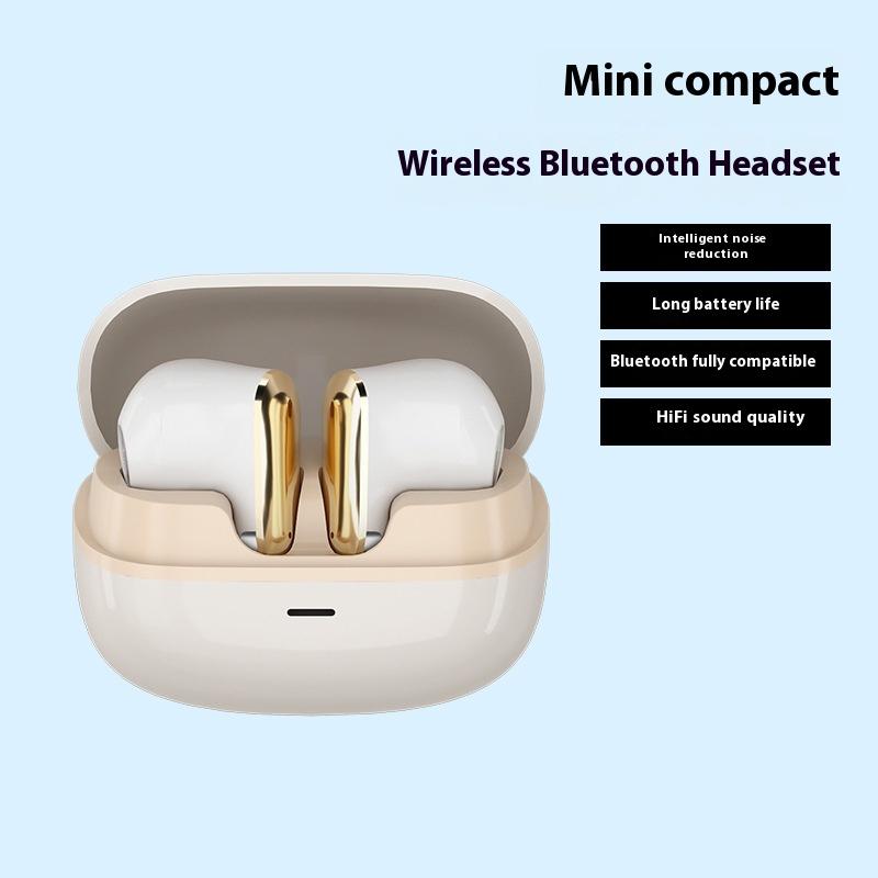 TWS Wireless Bluetooth Headset Long Battery Life Long Wear Pain Half In Ear Noise Reduction Music Game Headset