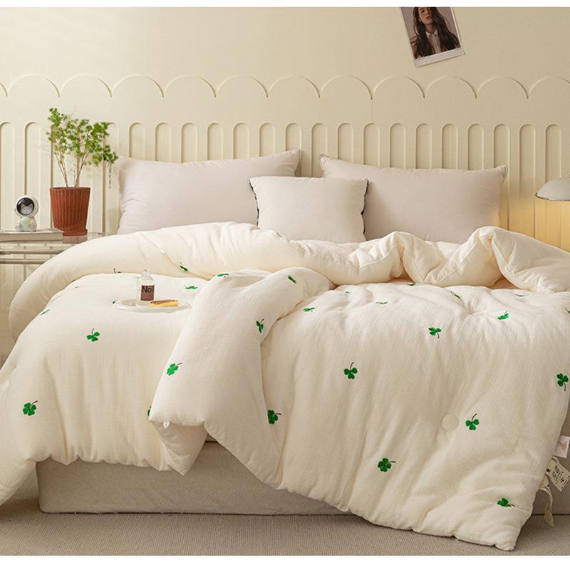 Двухслойное марлевое одеяло из соевого волокна - Теплое зимнее, Весенне-осеннее, Детское хлопковое одеяло и Летний прохладный вкладыш для одеяла