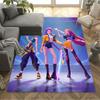 Colorful Fashion Friends Floor Rug Office Rug Perfect for Balcony Kitchen Game Room Hallway Antislip Carpet Anime Office Decor Gift for Festivals