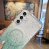 Glitter Gradient Clear For Magsafe Case for Samsung Galaxy S25 S24 S23 FE S22 Plus Ultra A05 A06 A15 A16 A26 A36 A56 Capa