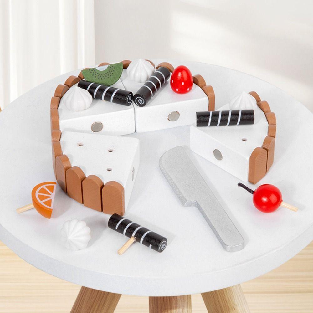 Play House Birthday Cake Pretend Toy Interactive Mousse Cake Cutting Game Party Favor Gift