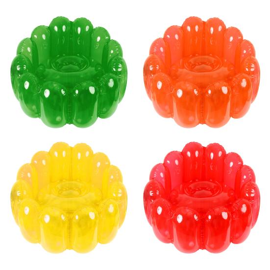 Надувной диван-кресло прозрачный герметичный ПВХ емкостью 250 фунтов портативный для использования в помещении гостиной