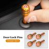 ear1 Aluminum Car Door Lock Knob Pull Pin Safety Covers for Volkswagen VW GOLF JETTA PASSAT Polo TOUAREG T-ROC Beetle BORA CC