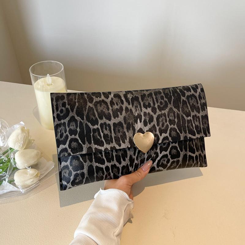 Кошелек большой вместимости для женщин, роскошный дизайнерский кошелек из ПУ, модный клатч, кошелек для монет, застежка, леопардовый принт, сумочка CLE
