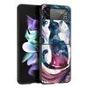 Cute Cat Hard PC Phone Case For Samsung Galaxy Z Flip 7 6 5 4 Black Cover For Galaxy Z Flip 3 Foldable Shell Fundas Capas Coque