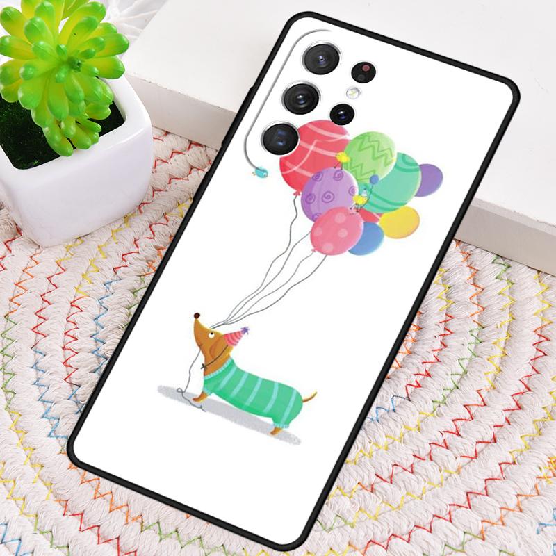 Чехол для телефона Dachshund Cute Dog Puppy для Samsung Galaxy note 10 pro S26 Ultra S23 S24 FE S25 S21 S22 PLUS ударопрочный