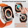 Защитное стекло с рамкой из титанового сплава для Apple Watch Ultra 49 мм (iWatch 8)