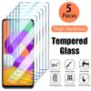 5PCS Full Cover Tempered Glass For Samsung Galaxy A02 A12 A13 A22 A32 A42 A52 A72 A82 S8 S9 Plus S10 9H Hardness Tempered Glass Screen Protector