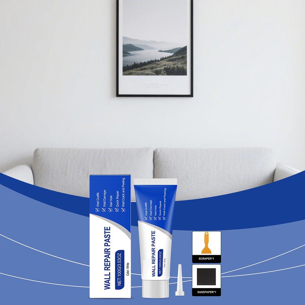 Wall Mending Agent Wall Repair Cream With Scraper Strong Adhesion Mouldproof Water Proof Paint For Wall Restore Agent Kit