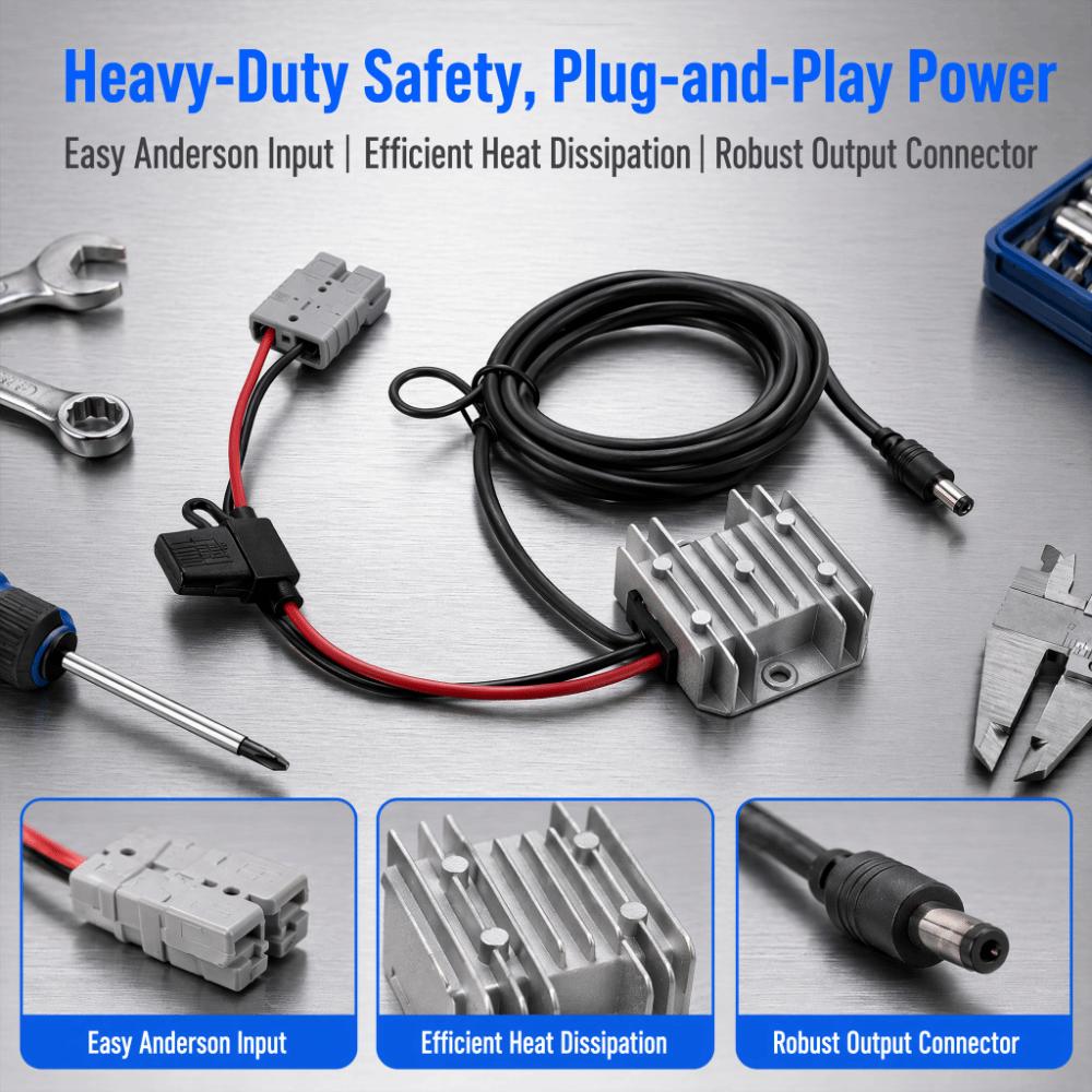 Anderson Plug DC Boost Converter Waterproof Power Converter Power Adapter for Starlink Mini Truck