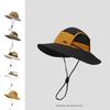 Quick Drying Big Eaves Color Matching Outdoor Sunscreen Mountaineering Hat Waterproof And Windproof Fisherman Hat Men's Outdoor Camping Sun Hat