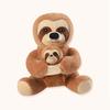 Simulation Mother and Child Sloth Doll Plush Toy Zoo Sloth Doll Child Companionship Soothing Rag Doll