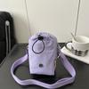 Multifunctional Mini Nylon Crossbody Bag Zipper Water Bottle Bag Drawstring Small Square Bag  Daily