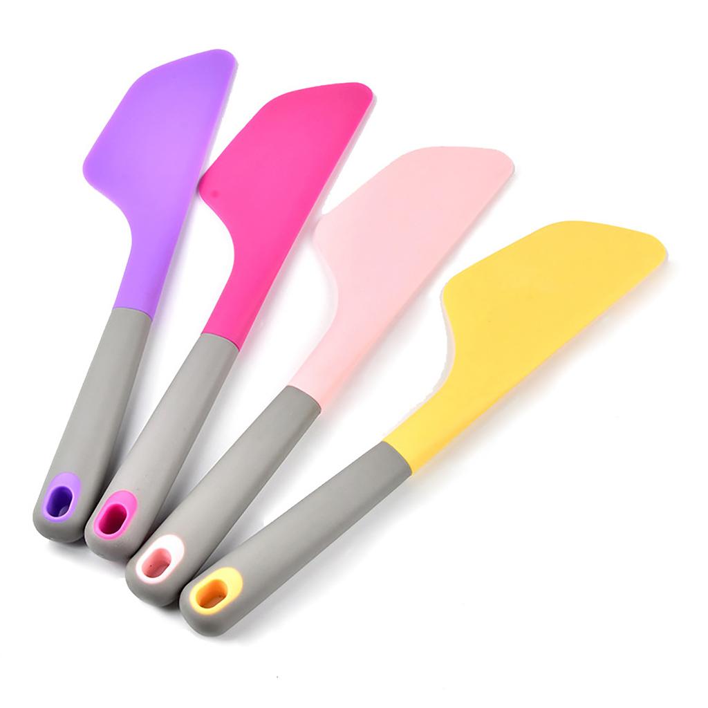 1pc Large Silicone Scraper Cake Cream Spatula Bread Butter Baking Scraper Home Kitchen Gadget