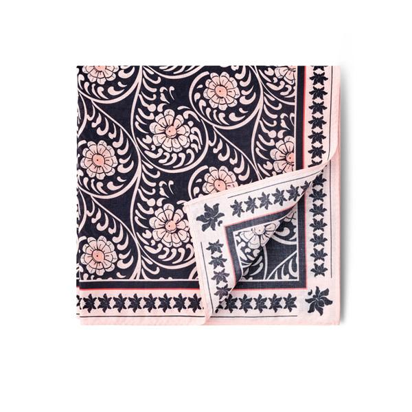 Набор из веера и платка Najeon (Узор пион) – Сотрудничество в области корейского ремесла и дизайна