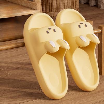 Женские милые повседневные туфли с открытым носком, удобные домашние тапочки для ванной комнаты