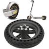 Cellular Rear Wheel Fit for Xiaomi Electric Scooter Black Rubber Tire Wear Resistant