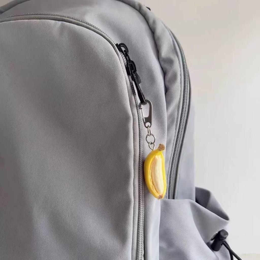 Relax with a Creative Handmade Banana Boat Pendant Keychain - Student Backpack Charm Ornament