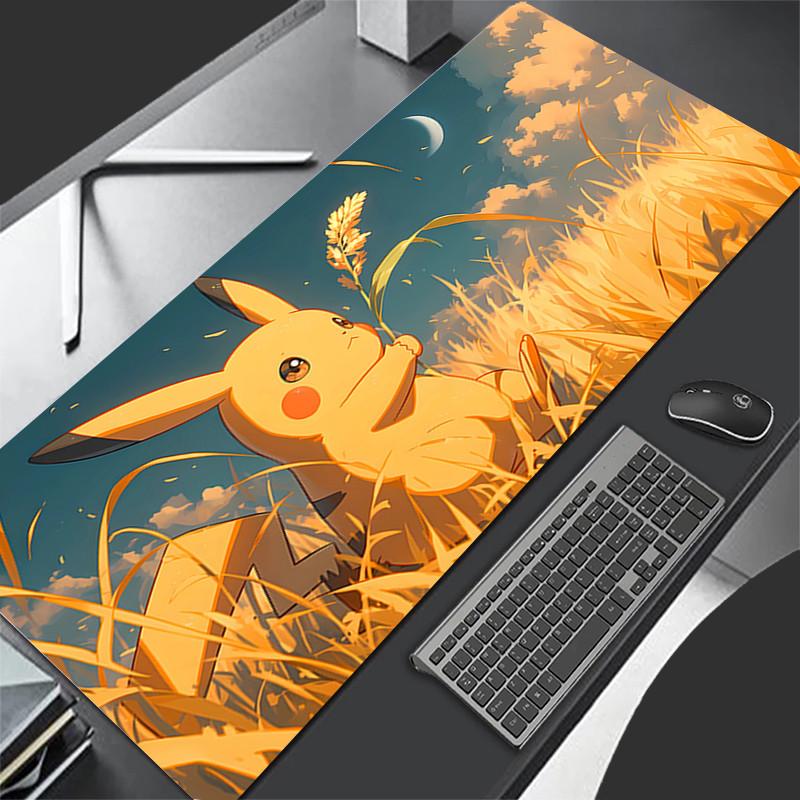Gaming Mouse Pad x PC Ppikachu Gamer Cabiner Keyboard Rug XXL PpokemonS Desktop Mouse Mat Carpet Kawaii Rubber Mousepad
