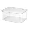 Space Saving Desk Storage Box Large Capacity Organizer Bin Desk Organizer Plastic Storage Box  Home