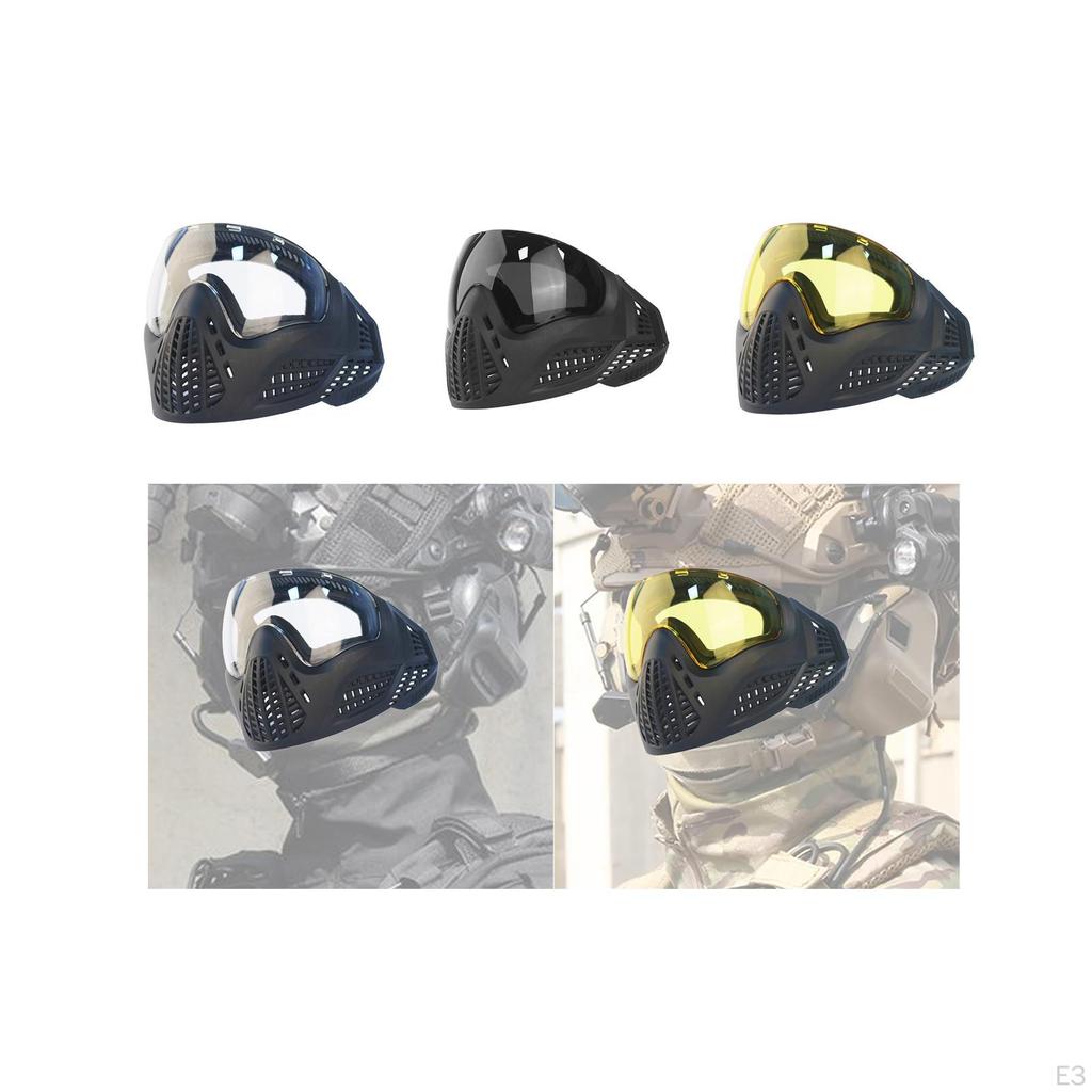 Аксессуары для наружной маски из ПК, дышащее оборудование, многофункциональное защитное снаряжение, защитная маска для лица