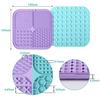 Food Safe BPA Free Easy Clean Silicone Lick Mat for Dogs and Cats Slower Feeder Pet Lick Mat