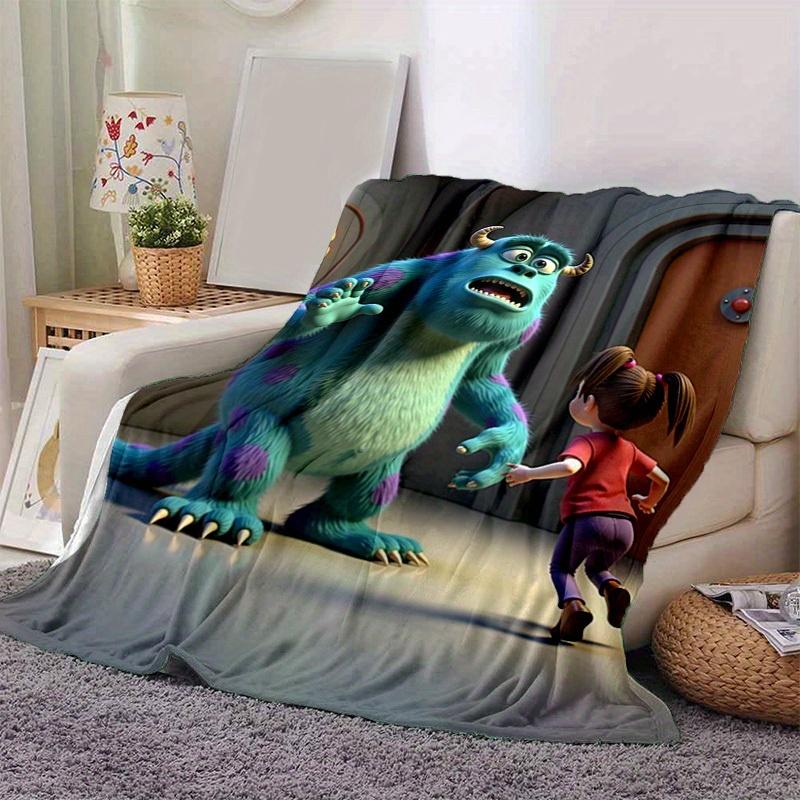1pc, Soft and Cozy Monster Inc. Inspired Blanket, Perfect for All Seasons, Blanket Cozy for Bedroom, Living Room, Travel, Camping, Car Blankets, Beach