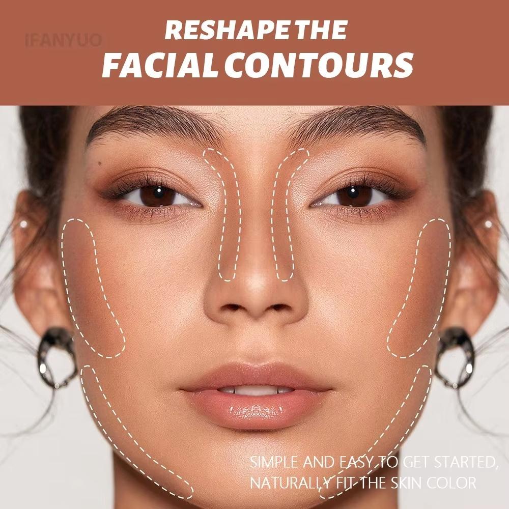 8-color Liquid Contouring Concealer Waterproof Face Brighten Coverage Foundation Sculptural Silhouette Outline Contour Makeup