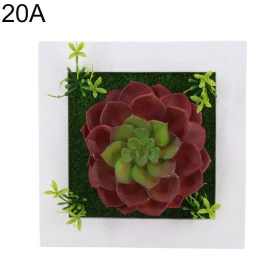 Artificial Flower Succulent Plant Wall Art Frame Living Room Wedding Party Decor