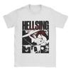 Смешная футболка Hellsings для мужчин с круглым вырезом 100% хлопок с коротким рукавом Печатные топы